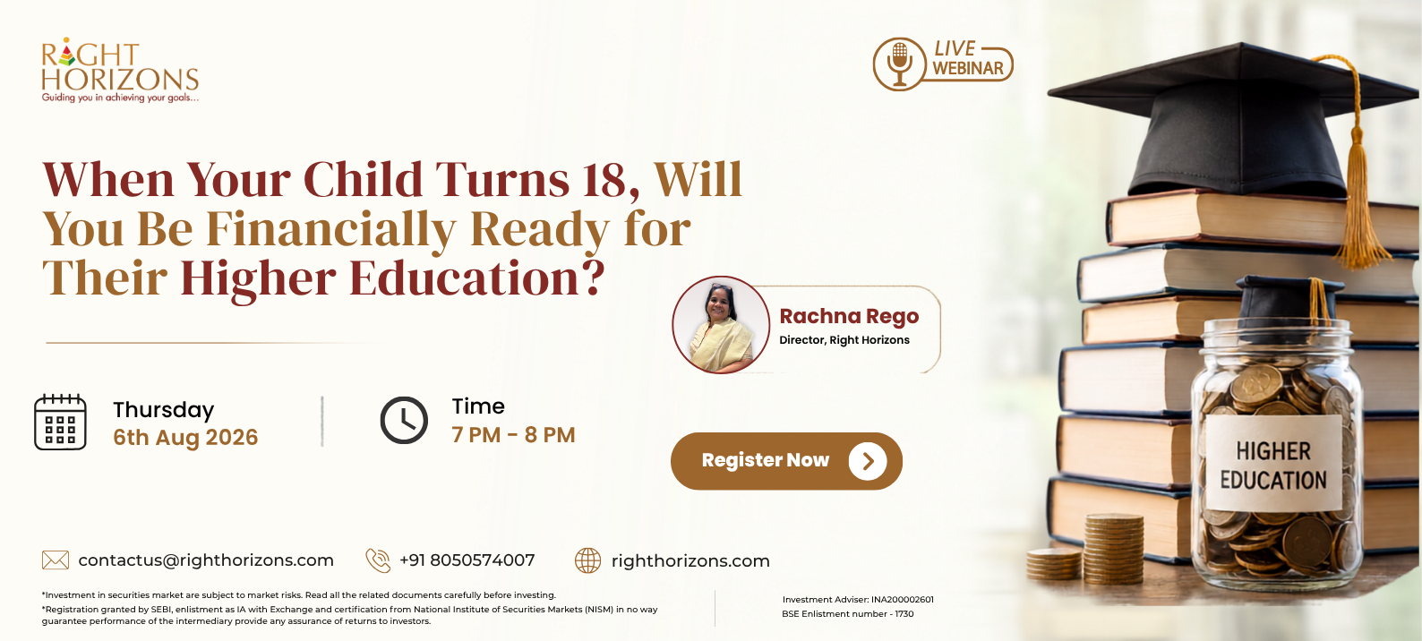 When Your Child Turns 18, Will You Be Financially Ready for Their Higher Education?